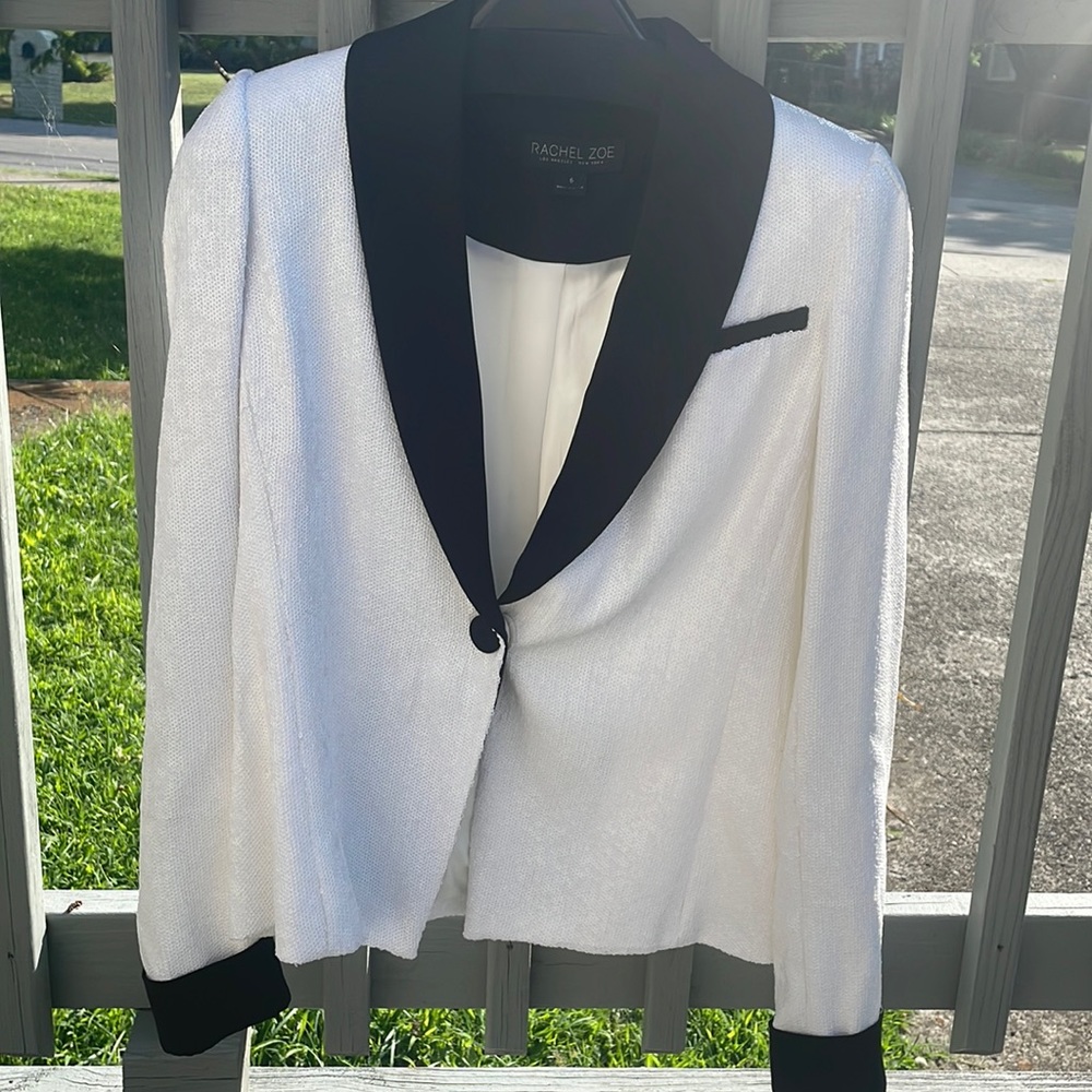 BNWT Rachel Zoe sequined suit